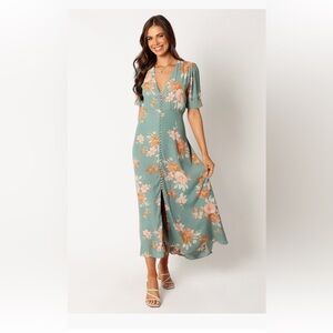 Petal & Pup Frampton Floral Midi Dress